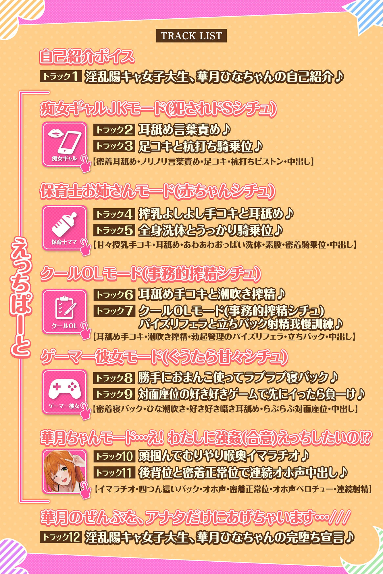 【KU100】コスプレ大好きデリヘル嬢のサクッと選べるあまあまご奉仕えっち〜淫乱陽キャ女子大生を色んなシチュで完堕ちさせる！〜の紹介画像3