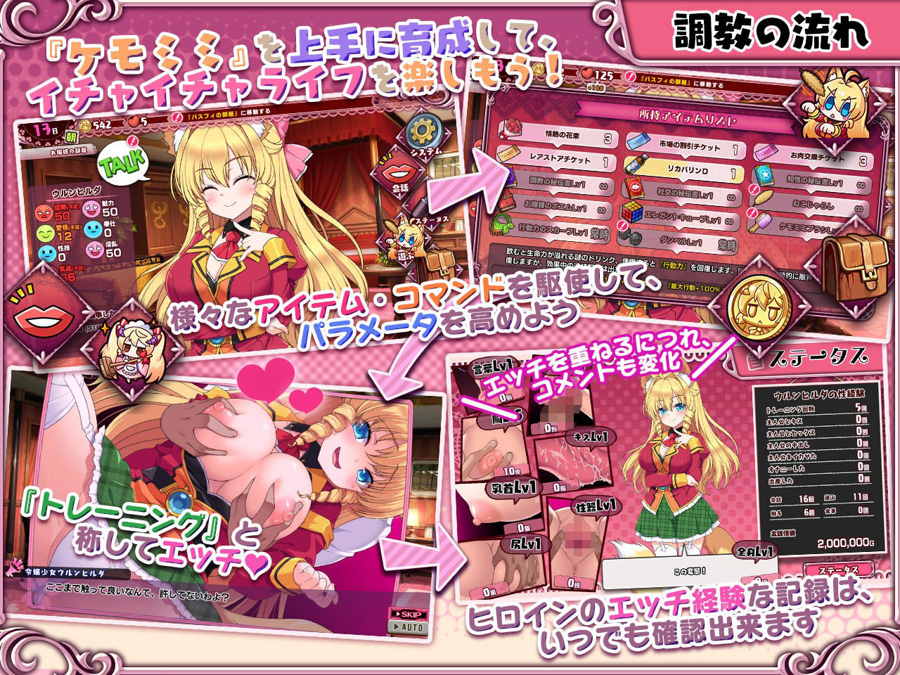 ケモミミ☆トレーニング 〜狂暴けもみみ令嬢調教トライアルのプレイ画像001