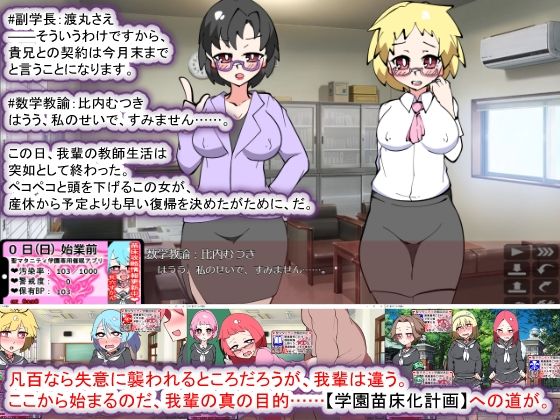 聖マタニティ学園N――催眠校則改訂・我輩専用孕ませオナホ学園開校のプレイ画像001