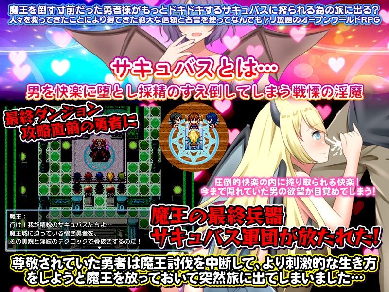 尊敬されていた勇者様はど変態なサキュバスに搾り取られる刺激的な旅を選びましたのプレイ画像002