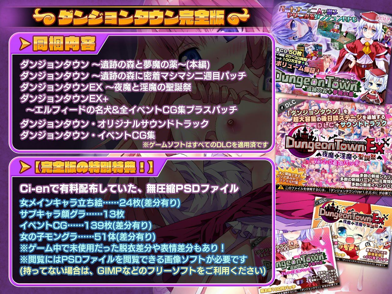 ダンジョンタウン完全版のプレイ画像001