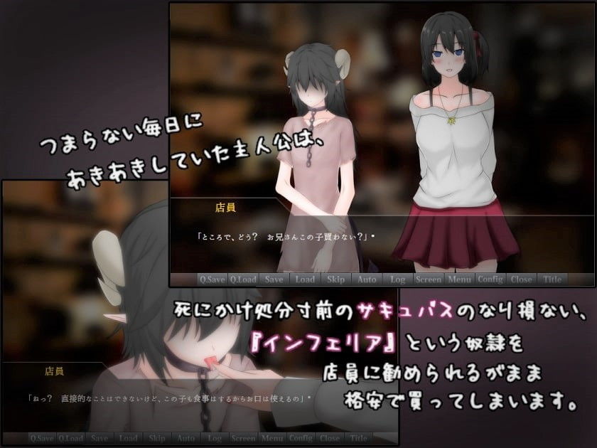 もしもサキュバスの奴隷をかってみたら・・・のプレイ画像001