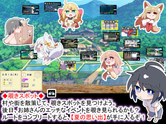 おきつねさまとおねショタ夏日記W――ダブルお姉ちゃんとひみつののぞき穴のプレイ画像007