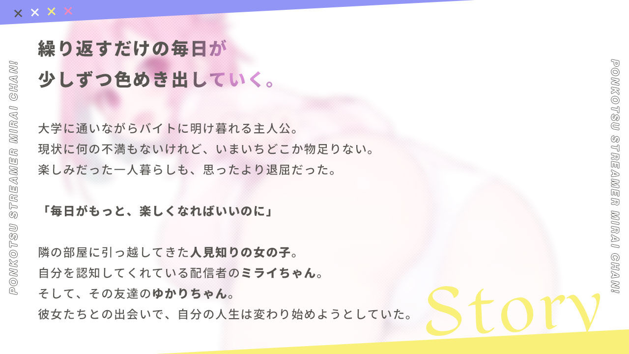 ぽんこつ生主ミライちゃん〜えっちなコメント受付中〜のプレイ画像001